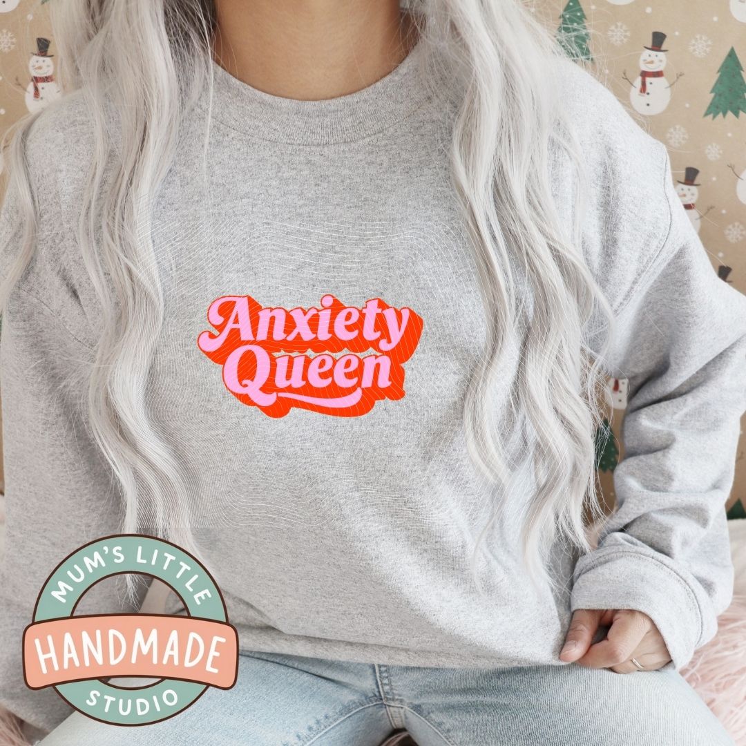 Ladies Crew Neck Jumper - Queen