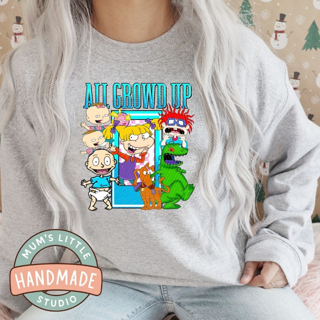 Ladies Crew Neck Jumper - Growd Up