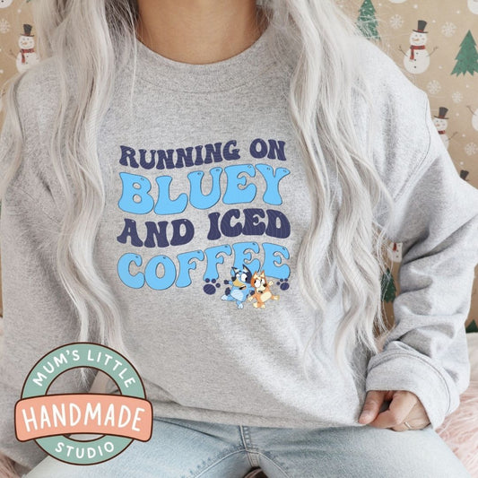 Ladies Crew Neck Jumper - Running On