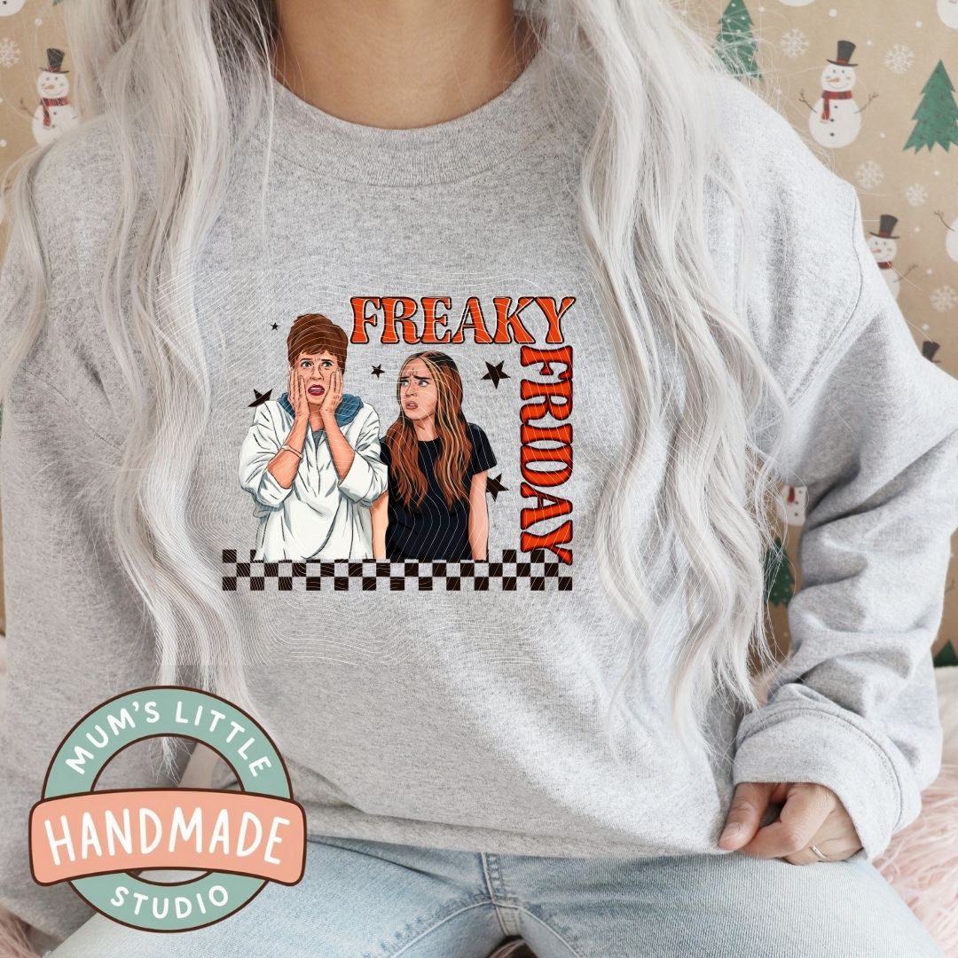 Ladies Crew Neck Jumper - Freaky