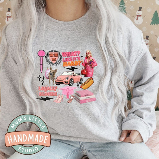 Ladies Crew Neck Jumper - Blonde