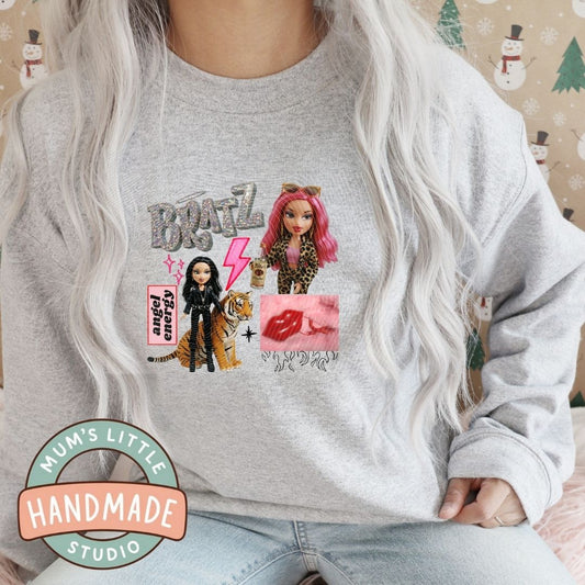 Ladies Crew Neck Jumper - Brat