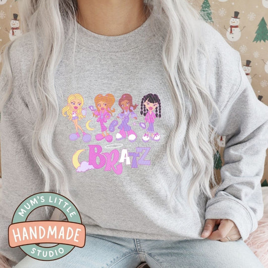 Ladies Crew Neck Jumper - Sleepy Dolls